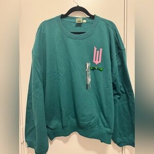 Wicked Women's Extra Large  Love without Limits Graphic Sweatshirt - Emerald XL